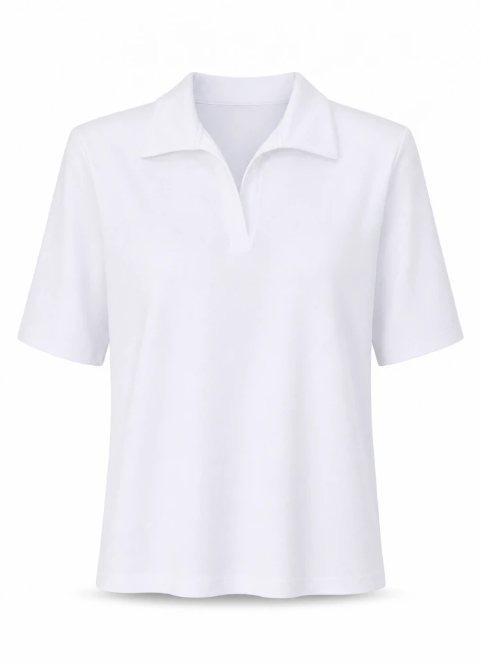 Beyaz Vatkalı Tshirt