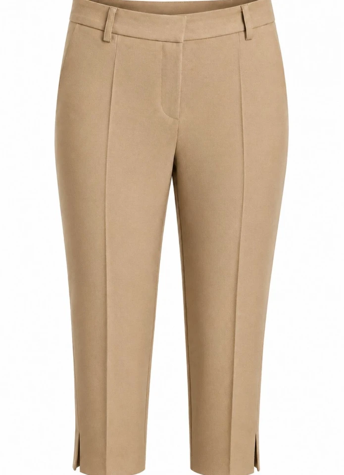 Camel Çımalı Kapri Pantolon