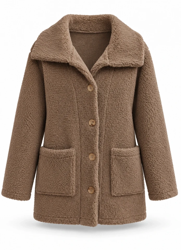 Camel Teddy Ceket