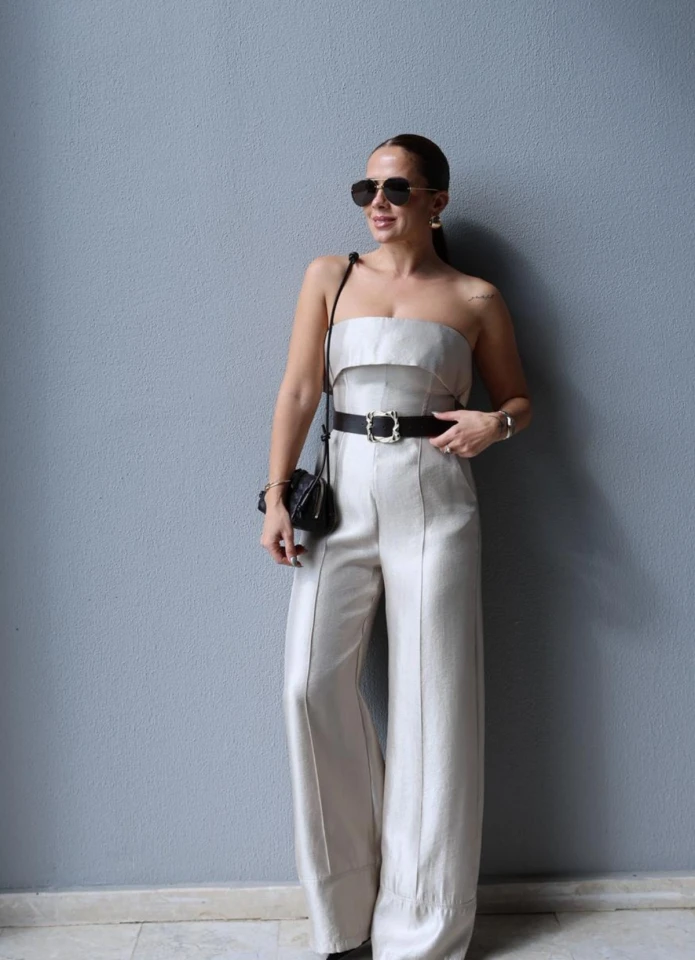 GOLD Kemerli Straplez Tulum