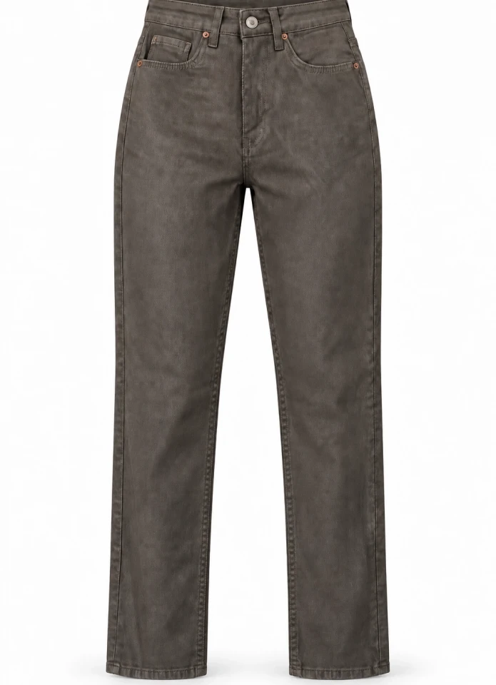 HAKİ Mumlu Jean Pantolon