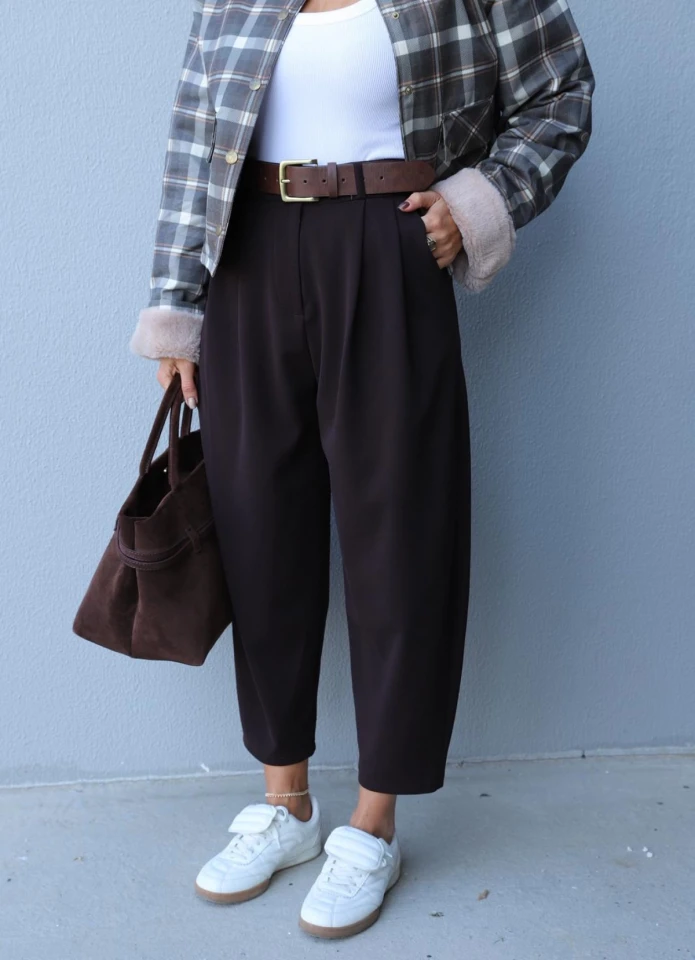 Kahverengi Şalvar Pantolon