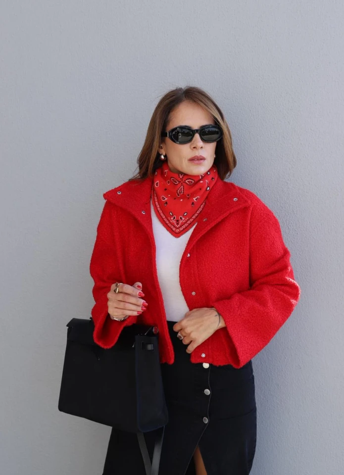 KIRMIZI Buklet Ceket