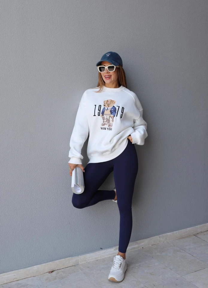 Lacivert Bel Detay Tayt