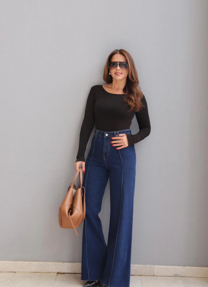 Lacivert Çımalı Jean Pantolon