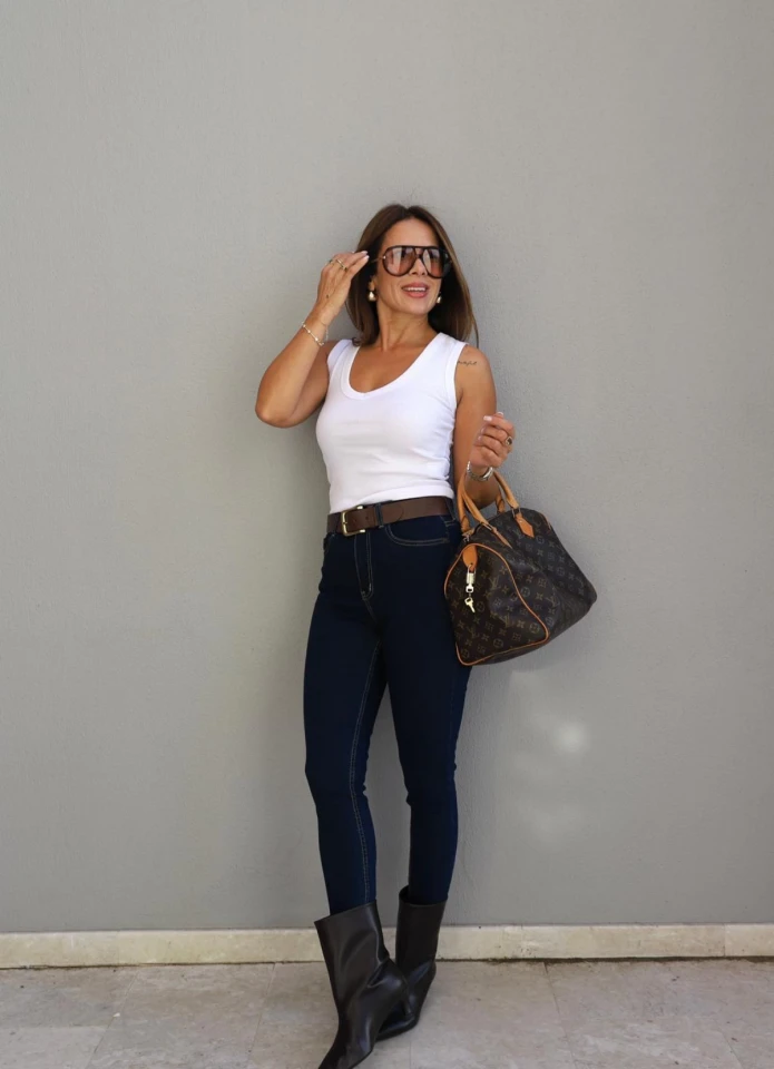 Lacivert Skinny Jean