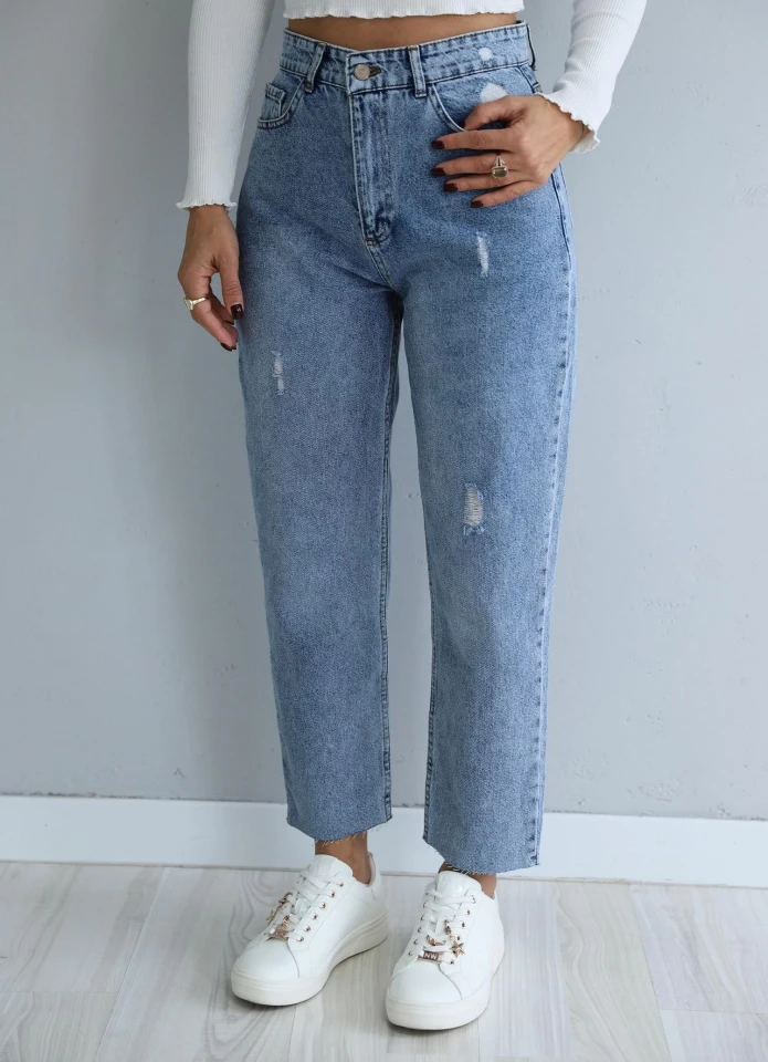 Mavi Lazer Kesim Jean Pantolon