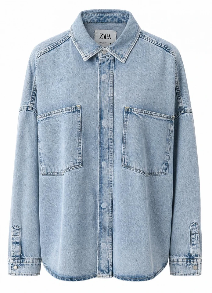 MAVİ Oversize Jean Gömlek Ceket