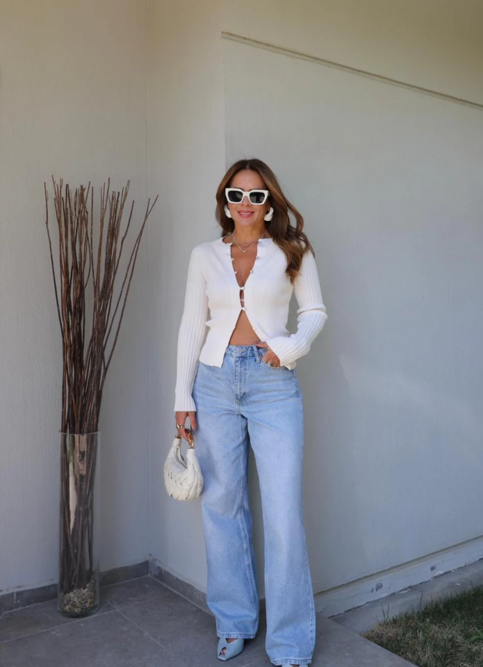 MAVİ Paça Detay Taşlamalı Straight Pantolon