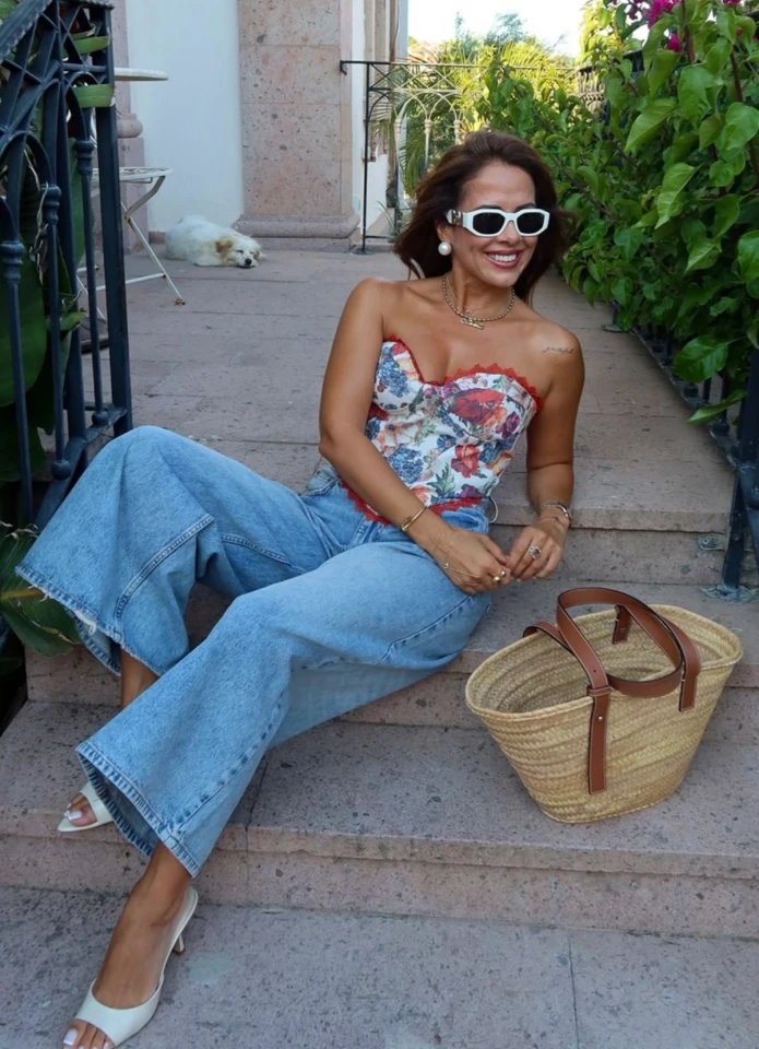 MAVİ Taşlamalı Cropped Jean Pantolon
