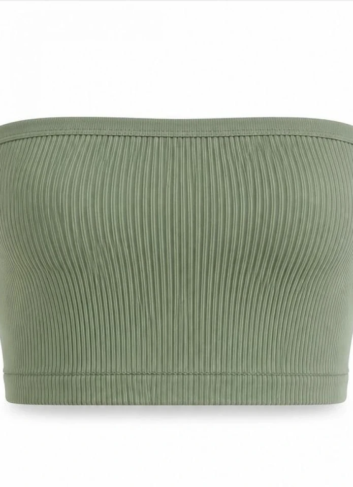 MİNT Fitilli Straplez Crop