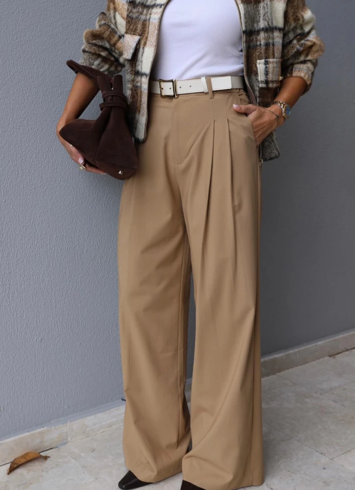 Pile Detail Trousers