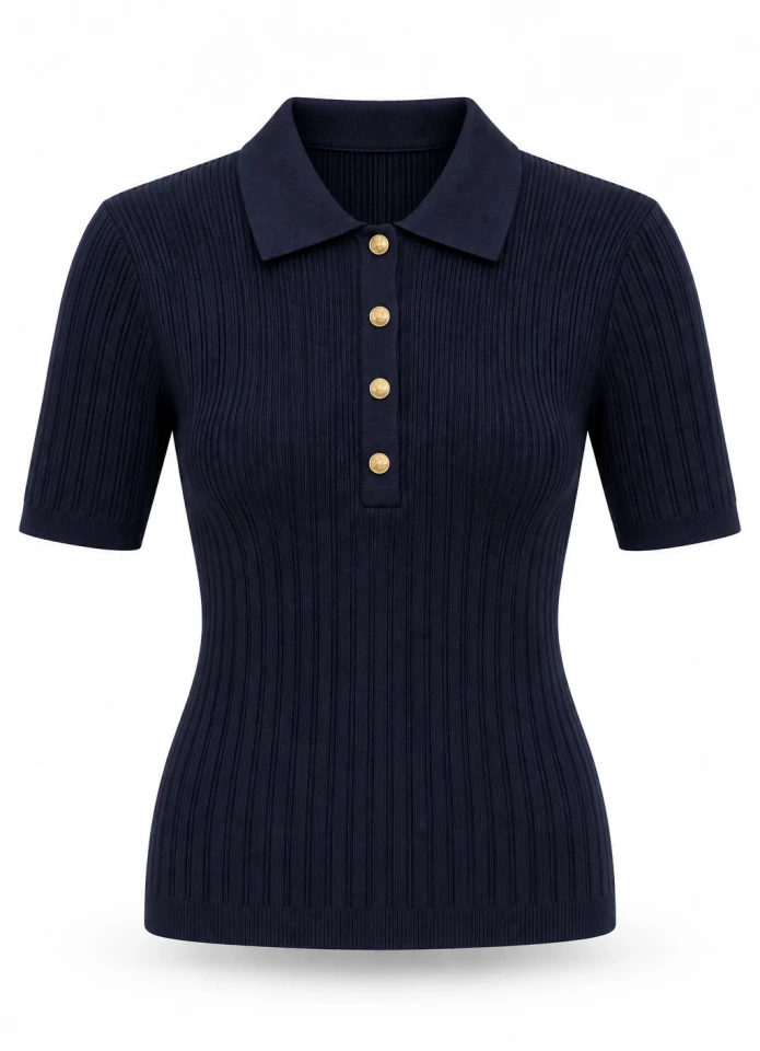 Polo Yaka Fitilli Triko
