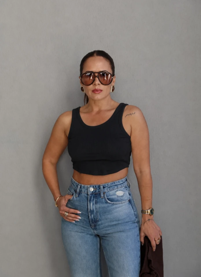 Siyah Fitilli Crop