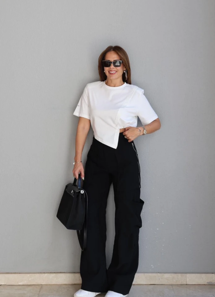 Siyah Kargo Pantolon