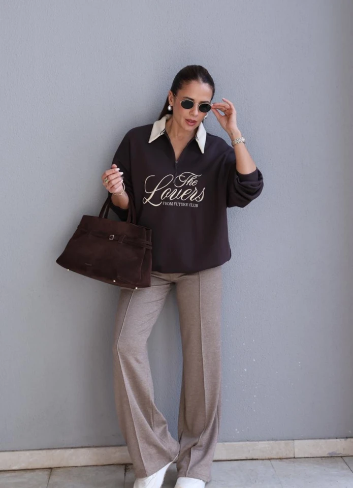 Vizon Çımalı Triko Eşofman