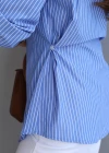 MAVİ Çizgili Gömlek