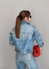 MAVİ Cep Detay Jean Ceket