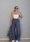 Gri Paraşüt Kumaş Pantolon