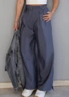Gri Paraşüt Kumaş Pantolon