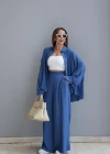 İNDİGO Oversize Gömlek Pantolon Takım
