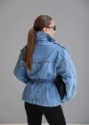 MAVİ Apolet Detay Jean Ceket