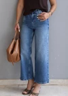 MAVİ Yıkamalı Straight Fit Jean