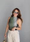 Astarlı Tül Detay Bluz