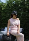 PEMBE Katlama Detay Etek Bluz Triko Takım