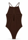 Acı Kahverengi Sırt Detay Bodysuit