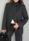 Antrasit Asimetrik Blazer