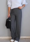 Anthracite Threaded Slouchy Pants