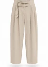 Beige Omuz Detay Bluz Pantolon Takım