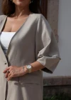 BEJ Balon Kol Keten Blazer