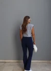 Bel Detay İspanyol Paça Tayt Pantolon