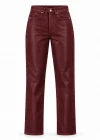 Bordo Mumlu Jean Pantolon