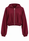 Bordo Oversize Pantolonlu Takım