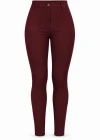 Bordo Tayt Pantolon
