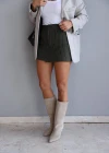 Striped Pocket Detail Shorts Skirt