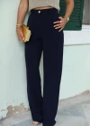 Gold Button Detail Palazzo Pants