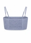 İNDİGO Drape Detay Askılı Crop Bluz
