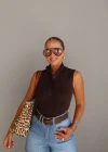 Kahverengi Dik Yaka Body