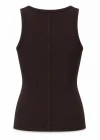 Kahverengi Halter Yaka Taşlı Atlet