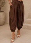 Kahverengi Jogger Şalvar Pantolon