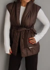 Kahverengi Kuşaklı Yelek