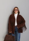 Kahverengi Süet Ceket
