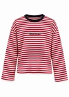 KIRMIZI Çizgili Sweatshirt
