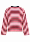 KIRMIZI Çizgili Sweatshirt