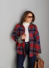 KIRMIZI Ekoseli Gömlek