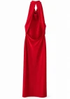 KIRMIZI Sırt Detay Bodycon Elbise